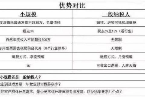 上海注册公司选小规模还是一般纳税人？